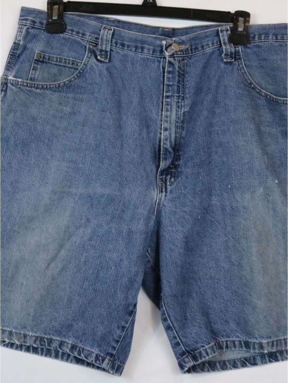 VTG Wrangler Carpenter Shorts Mens 40 Blue Denim Utility Workwear Baggy Y2K